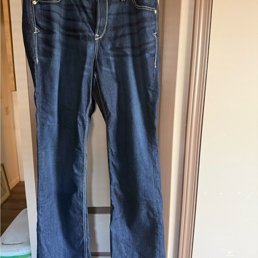 NWT Ariat Perfect Rise Boot Cut Jeans in Deep Indigo - 16WL